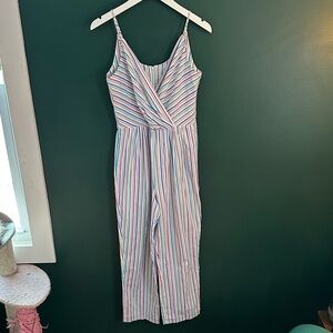 True Vintage Striped Sleeveless Jumpsuit